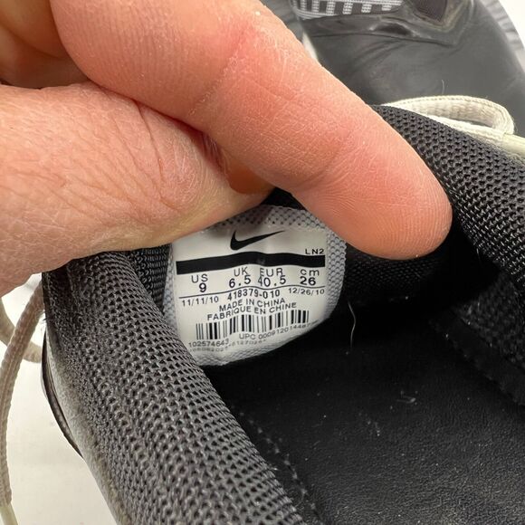 Nike Womens 9 Golf Shoes Air Embellish Saddle 2010 Oxford Soft Spike 418379-010 - Picture 9 of 10